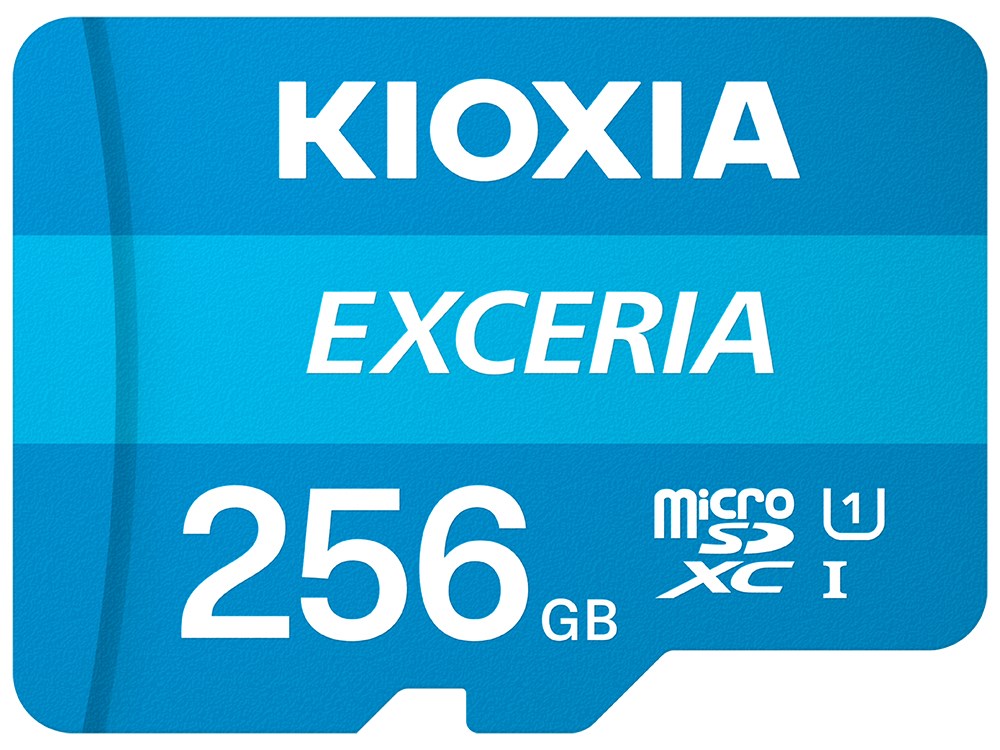 Kartë e memories Kioxia Exceria, MicroSDXC, 256 GB, Class 10 + përshtatës SD