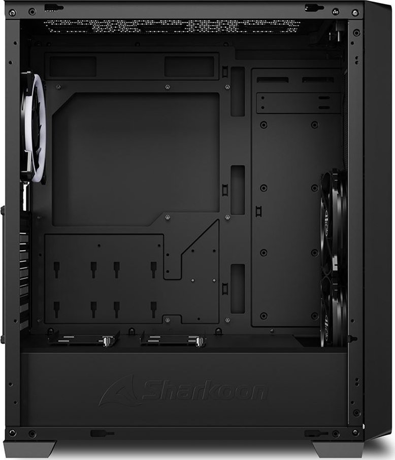 Kasë Sharkoon VS8 RGB, e zezë, Midi Tower