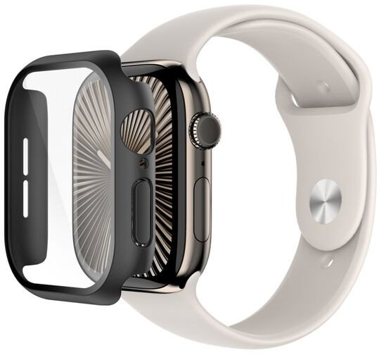 Mbrojtës ekrani për orë Belkin OWA003HQBK, për Apple Watch Series 10, xham i kalitur, i zi