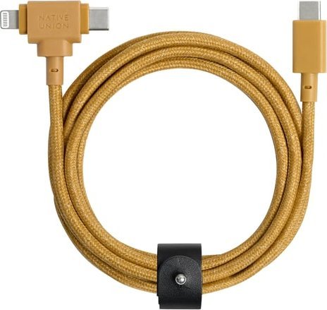 Kabllo universale Native Union Belt, USB C në Lightning USB C, 1.5m, kraft