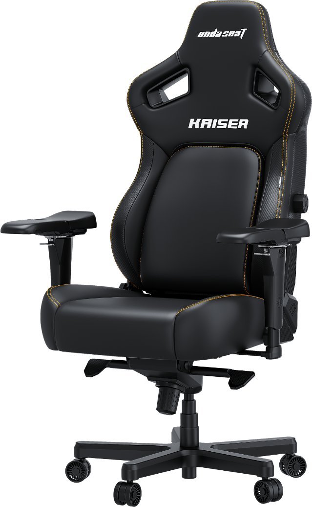 Karrige gaming AndaSeat Kaiser 4 Series XL, premium PVC, ergonomike, e zezë elegante