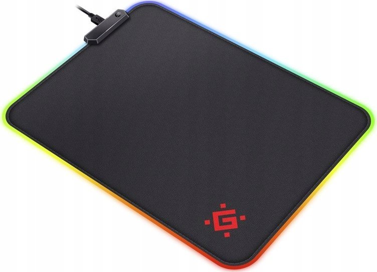 Mousepad lojërash Black L Light, RGB, 4mm, i zi