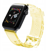 Byzylyk ore Hurtel Lightweight Silicone, për Apple Watch 42mm 44mm, TPU, i verdhë