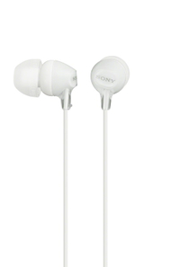 Слушалки SONY MDR-EX15LPW, бели
