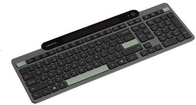 Бежична тастатура Lenovo Self-Charging 4Y41R69494, Bluetooth, целосна големина, црна