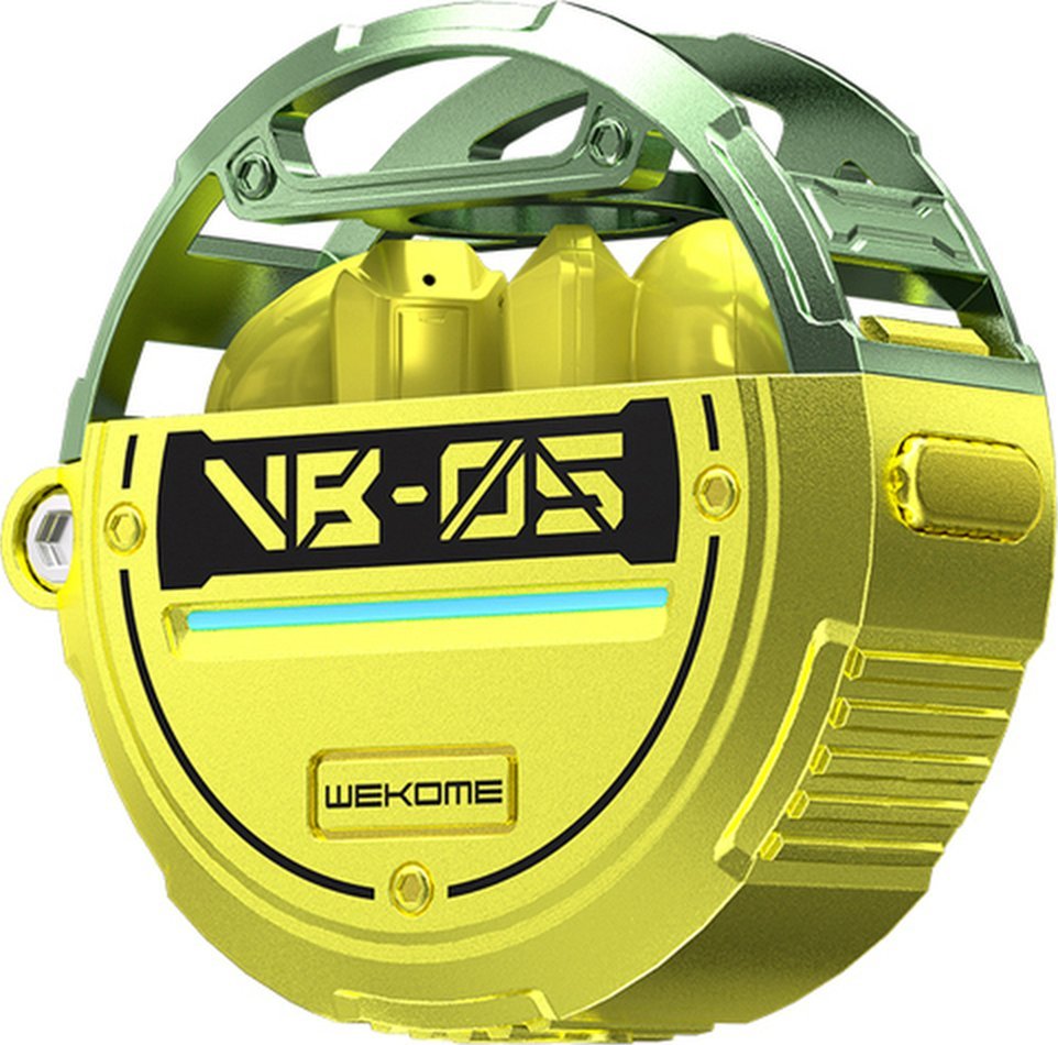 Kufje wireless Wekome VB05 Vanguard, Bluetooth 5.3, me kuti karikimi, të gjelbra