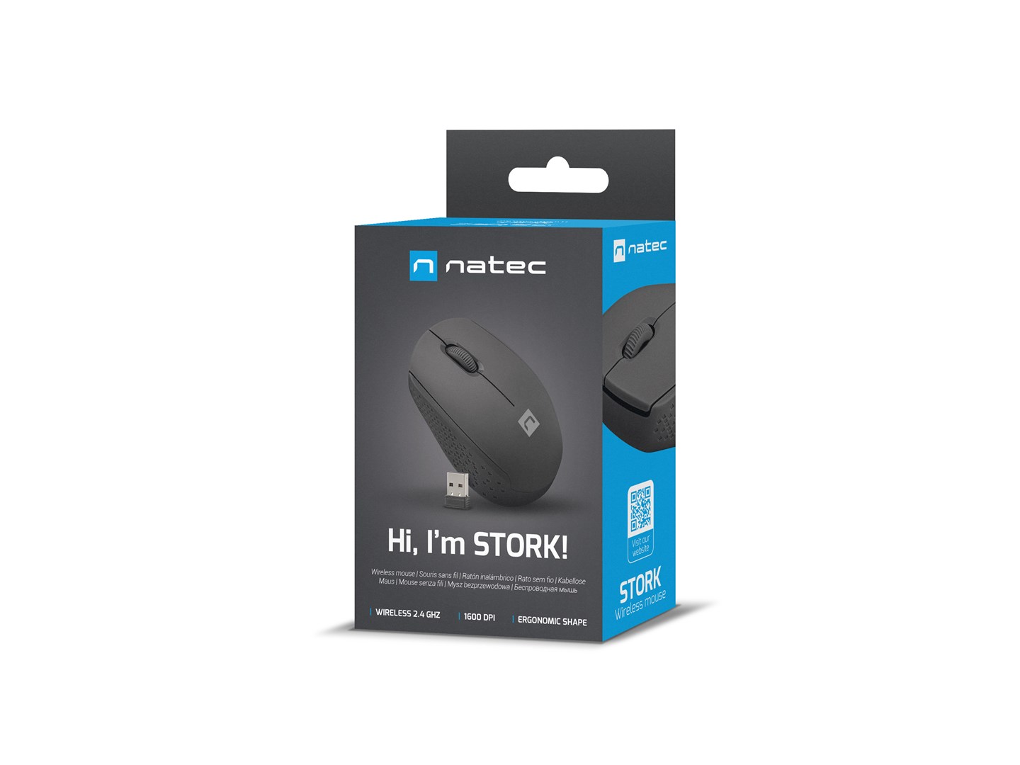 Maus Natec Stork, optik, 1600 DPI, i zi