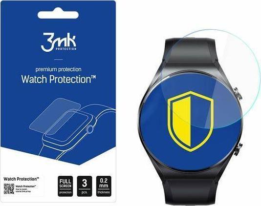 Mbrojtës ekrani 3MK FlexibleGlass për Xiaomi Watch S1, xham hibrid, 0.2mm, transparent
