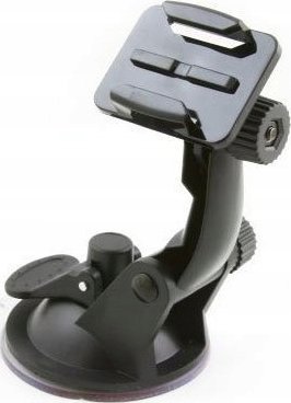 Mbajtëse me vakum Xrec për dritare, për kamera GoPro 2 3 4 5 6 7, e zezë