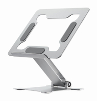 Standi për laptop Gembird, deri 15.6", alumin, ngjyrë argjendi