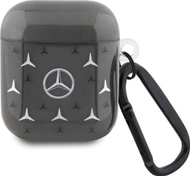 Mbulesë Mercedes MEA28DPMGS për AirPods 1/2, TPU, motiv yll i madh, e zezë