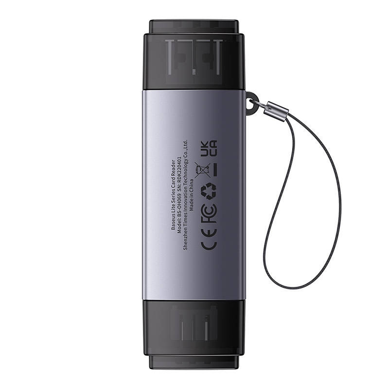 Lexues kartash i jashtëm Baseus Lite, USB 3.0, USB Type C, gri metalik