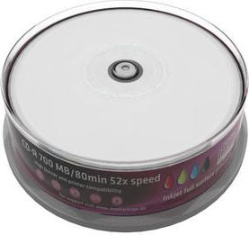 CD R MediaRange MR202, 700MB 52x, 25 copë, e bardhë