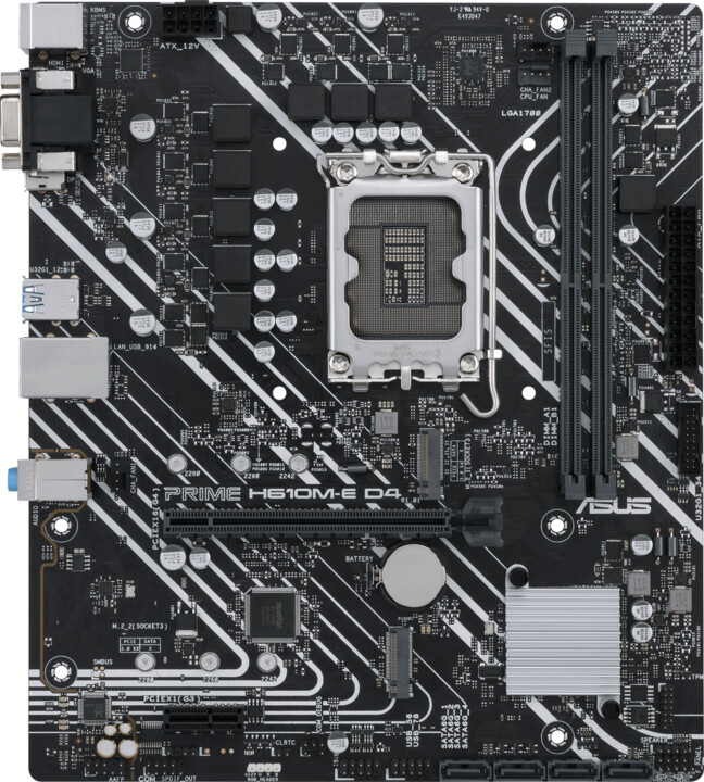 Pllakë amë ASUS PRIME H610M-E D4 (DDR4) - Intel H610