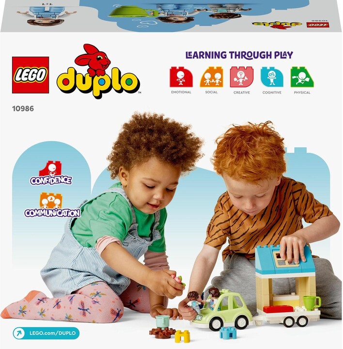 Set LEGO® DUPLO® 10986 Mobile Family House, 31 pjesë