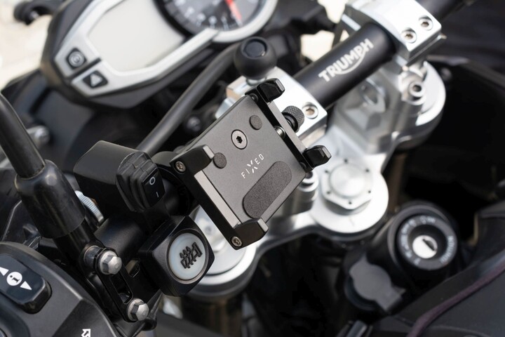 Mbajtëse celulari për biçikletë FIXED Bikee ALU, e zezë