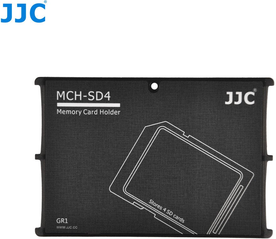 Kuti për kartela memorike JJC MCH SD4, për 4x SD, gri