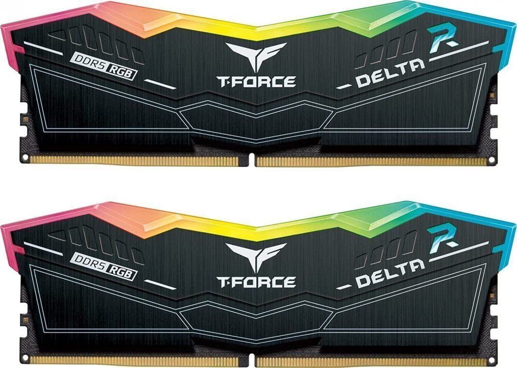 Memorie TeamGroup T-Force Delta RGB, DDR5, 32 GB, 8000 MHz, CL38, FF3D532G8000HC38DDC01