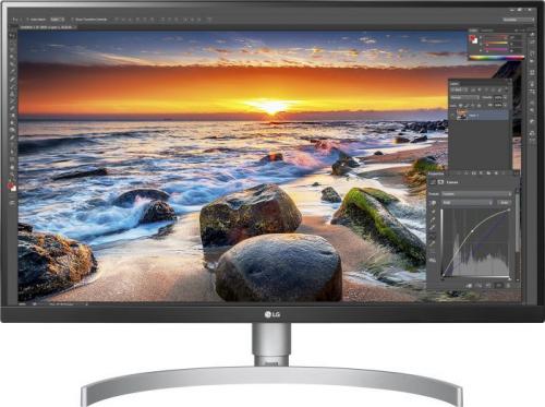 Monitor LG 27UL650-W, 27", 4K UHD, i bardhë/ argjendtë