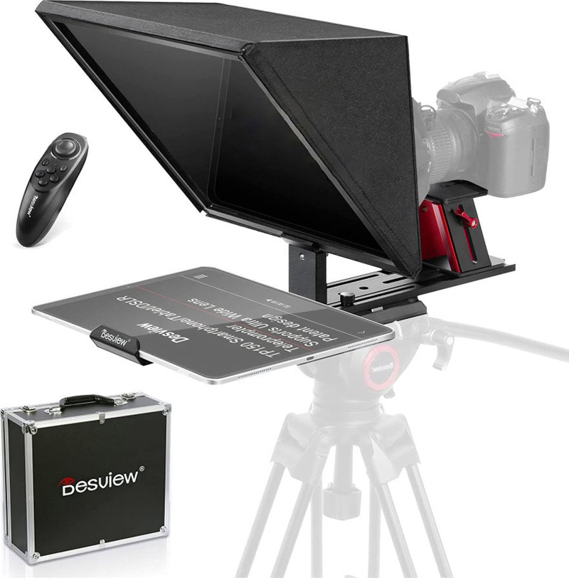Teleprompter Desview TP150, për DSLR dhe mirrorless, për tablet deri 15.3", i zi