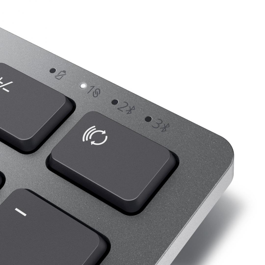 Set tastierë dhe mi DELL Pro Plus KM7321W, pa kabllo, layout US International QWERTY, gri