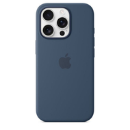 Apple iPhone 16 Pro Silicone Case with MagSafe, Denim
