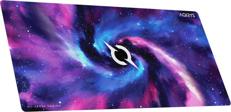 Mousepad gaming AQIRYS Nebula Drift 3XL, sipërfaqe mikrofibre, bazë gome antirrëshqitje, i zi