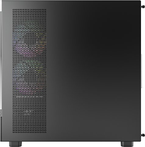 Kuti kompjuteri Montech XR Panoramic Window, mid tower, 3 ventilatorë ARGB PWM, e zezë
