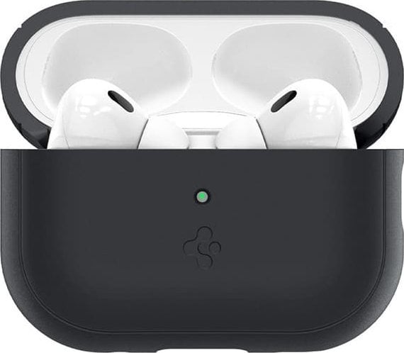 Mbulesë mbrojtëse Spigen Protective Case për AirPods Pro 2, silikon, me rrip, e zezë