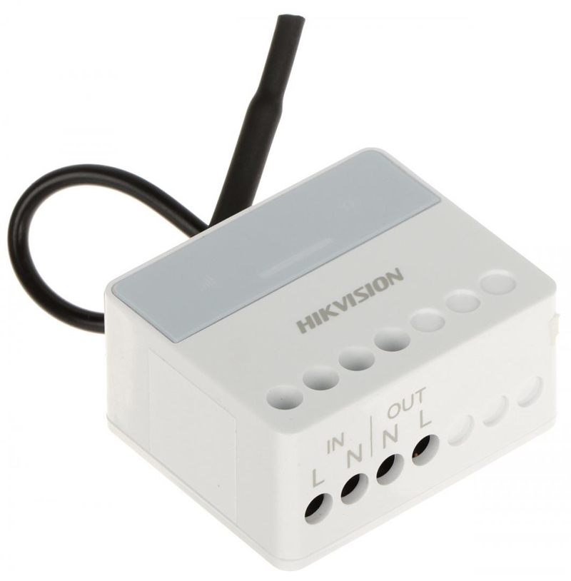 Modul releje pa tela Hikvision AX PRO DS-PM1-O1H-WE, 868MHz, rreze deri 1600m, i bardhë