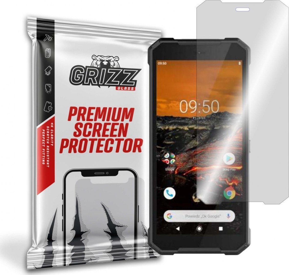 Xham mbrojtës GrizzGlass për MyPhone Hammer Explorer, hibrid, transparent