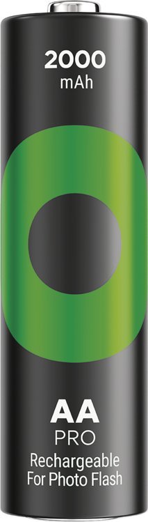 Bateri të karikueshme GP ReCyko Pro Photo Flash AA, NiMH, paketë 4 copë, jeshile