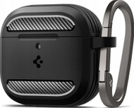 Mbulesë mbrojtëse Spigen Rugged Armor, për AirPods 4, TPU, e zezë mat