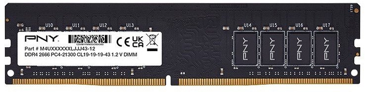 Memorie RAM PNY 16GB DDR4, 2666MHz, DIMM