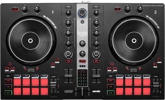 Kontroller DJ Hercules Inpulse 300 MK2, 2 kanale, USB, i zi
