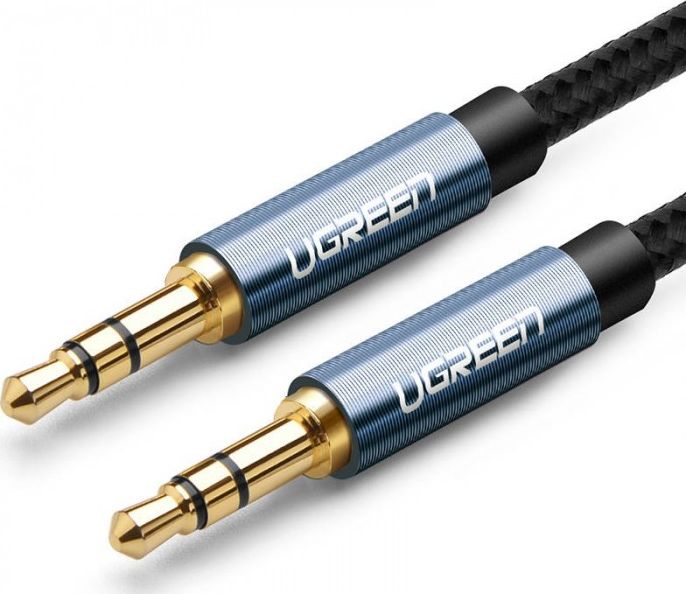 Kabllo audio Ugreen 3.5mm në 3.5mm, 2m, e zezë