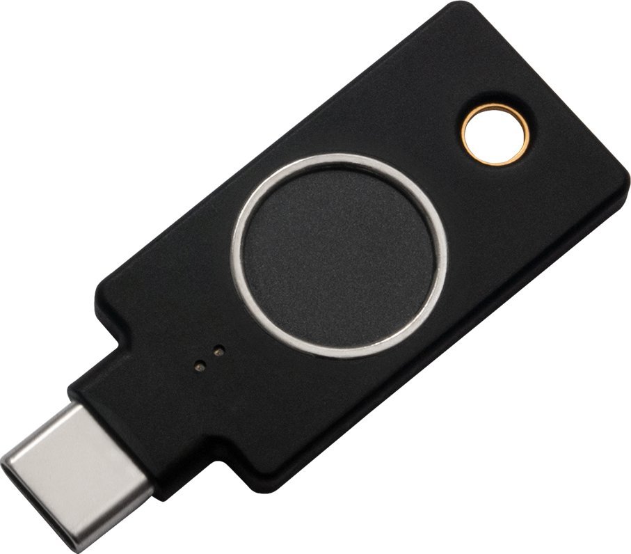 Çelës sigurie Yubico YubiKey C Bio, USB C, autentikim biometrik, i zi
