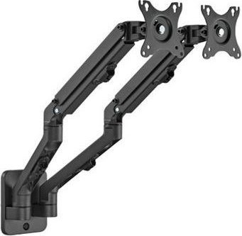 Mbajtëse muri për 2 monitora Gembird (MA-WA2-01), 17" - 27", e zezë