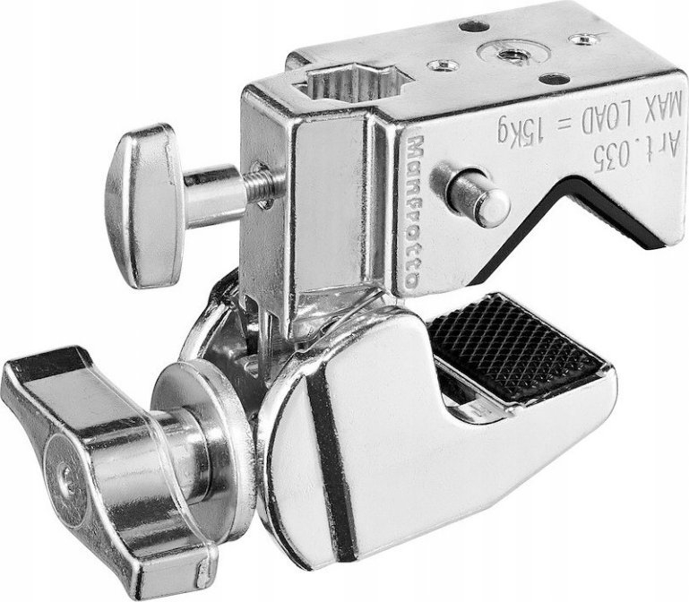 Kapëse për stativ Manfrotto C1575, diametër 13 55 mm, e argjendtë