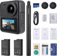 Kamerë aksion Kandao QooCam 3 360°, Travel Combo, e zezë