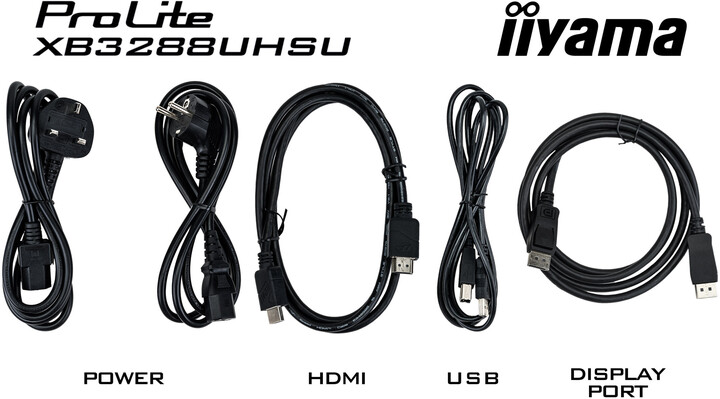 Monitor iiyama ProLite XB3288UHSU-B5 - LED, 31.5", UHD, i zi