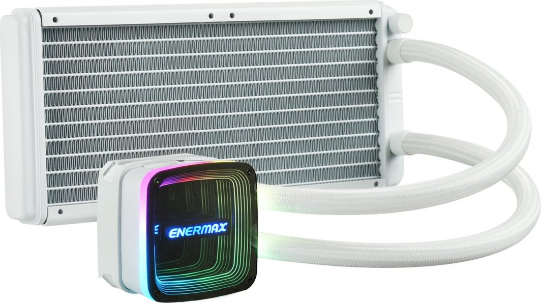 Ладилник за вода за процесор Enermax AquaFusion ADV 240, 240 mm, RGB, бел