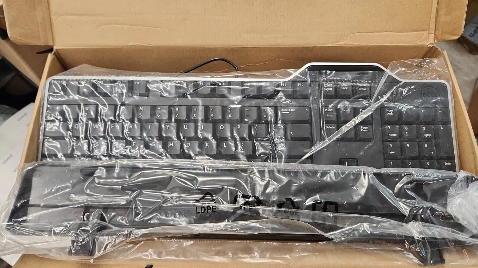 Tastierë Dell KB813T Smartcard, USB, me kabëll, e zezë