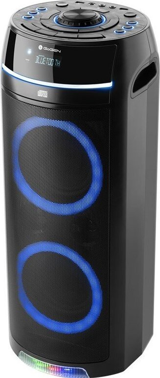 Kuti muzikore karaoke portabël Pa markë, Bluetooth, radio FM, me drita LED