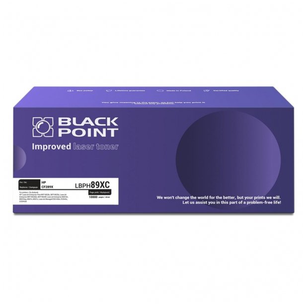 Toneri Black Point LBPPH89XC për HP CF289X, 10000 faqe, i zi