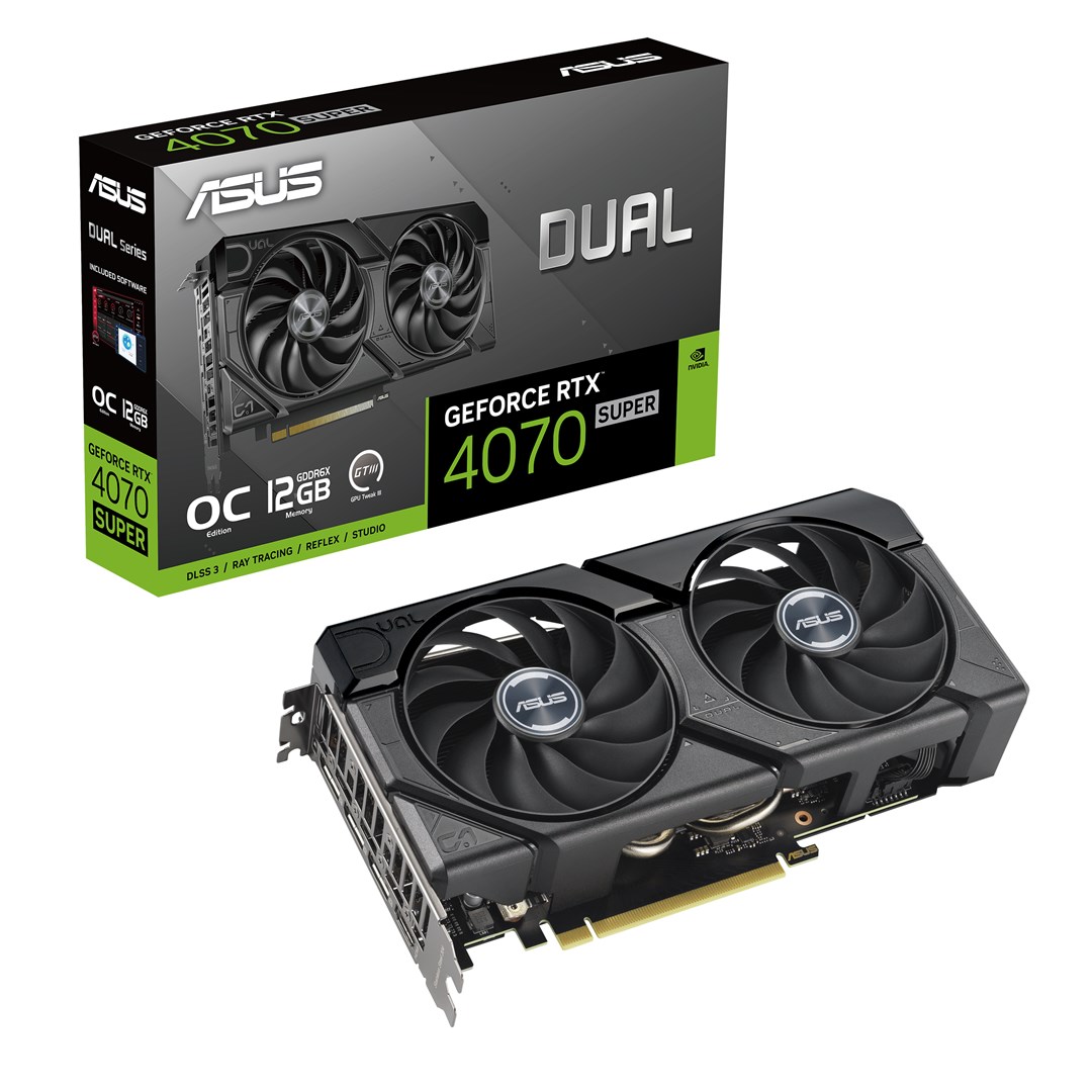 Kartelë grafike Asus Dual GeForce RTX 4070 SUPER EVO OC 12GB GDDR6X