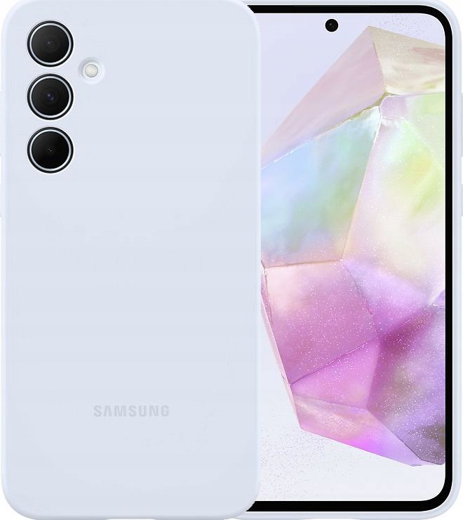 Futrollë silikoni Samsung për Galaxy A35 5G, origjinale, blu