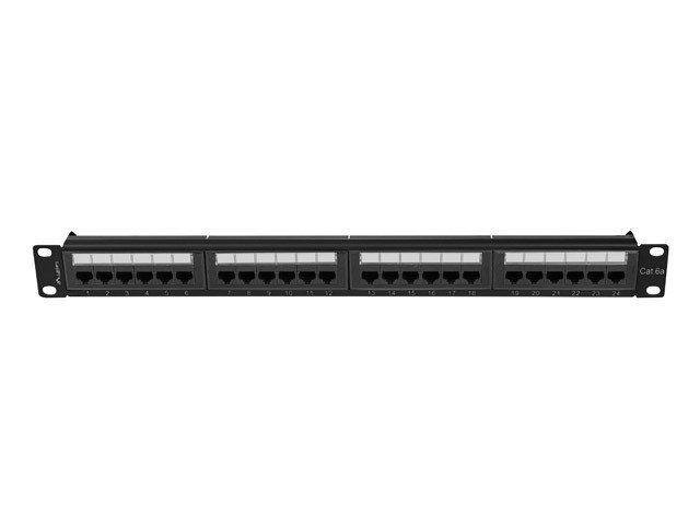 Patch panel 24 porta 1U 19" Cat.6A UTP, i zi