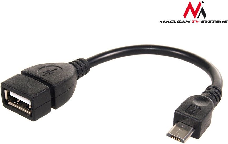 Përshtatës Maclean microUSB - USB(MCTV-696), i zi