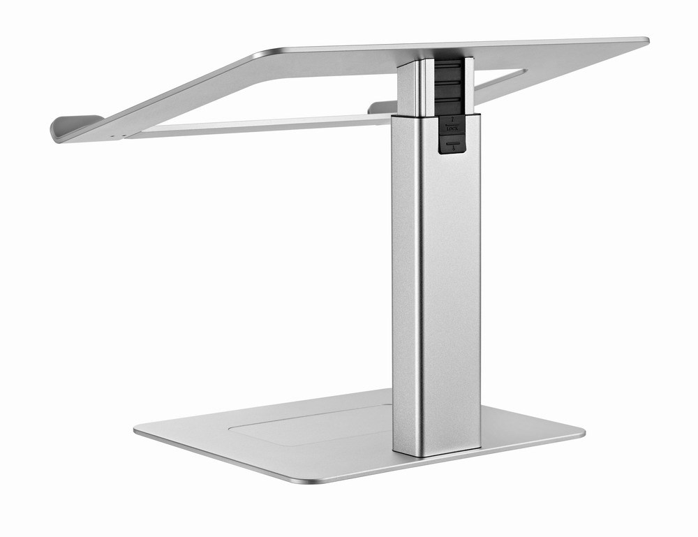 Stendë laptopi Gembird NBS D1 02, deri 15.6", alumin, argjendtë